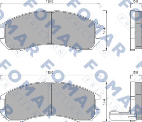 Fomar friction FO 445081 Klocki hamulcowe, zestaw FO445081: Dobra cena w Polsce na 2407.PL - Kup Teraz!