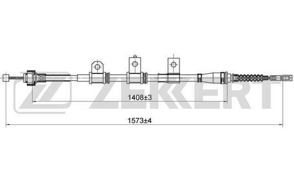 Zekkert BZ-1051 Cable, parking brake BZ1051: Buy near me in Poland at 2407.PL - Good price!