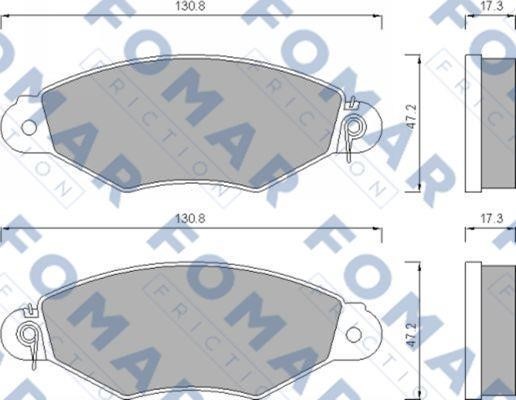 Fomar friction FO 673281 Brake Pad Set, disc brake FO673281: Buy near me in Poland at 2407.PL - Good price!