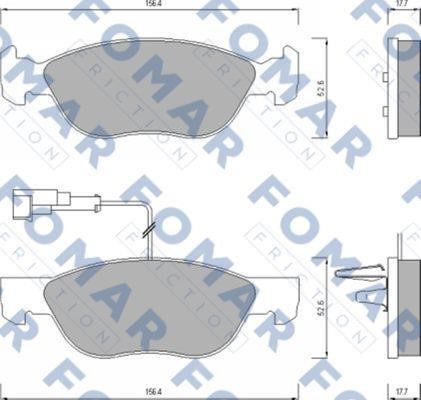 Fomar friction FO 635081 Тормозные колодки дисковые, комплект FO635081: Отличная цена - Купить в Польше на 2407.PL!