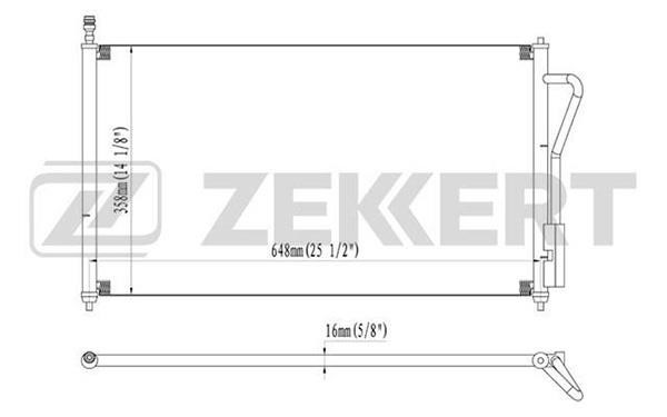 Zekkert MK-3031 Радіатор кондиціонера (Конденсатор) MK3031: Приваблива ціна - Купити у Польщі на 2407.PL!