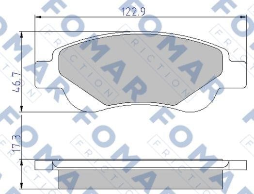 Fomar friction FO 929481 Brake Pad Set, disc brake FO929481: Buy near me in Poland at 2407.PL - Good price!