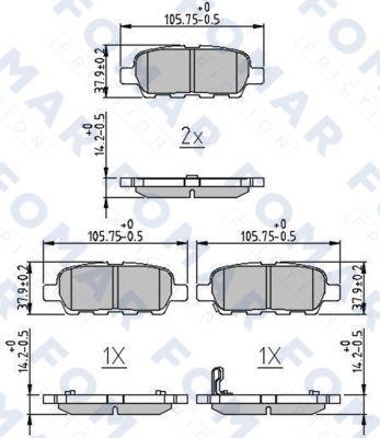 Fomar friction FO 859981 Тормозные колодки дисковые, комплект FO859981: Отличная цена - Купить в Польше на 2407.PL!