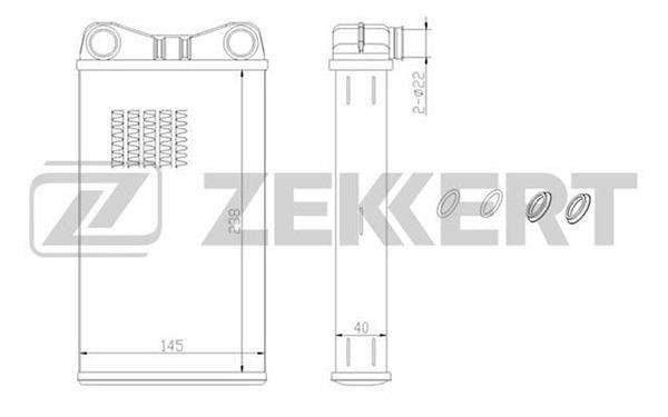 Zekkert MK-5043 Радиатор отоп. MK5043: Отличная цена - Купить в Польше на 2407.PL!