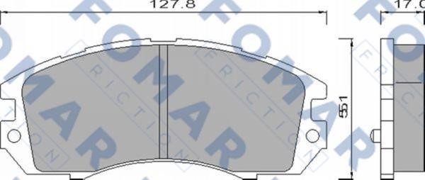 Fomar friction FO 464181 Тормозные колодки дисковые, комплект FO464181: Отличная цена - Купить в Польше на 2407.PL!