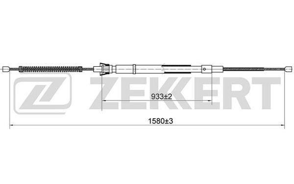Zekkert BZ-1066 Тросик, cтояночный тормоз BZ1066: Отличная цена - Купить в Польше на 2407.PL!