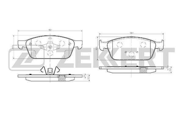 Zekkert BS-1249 Тормозные колодки дисковые, комплект BS1249: Отличная цена - Купить в Польше на 2407.PL!