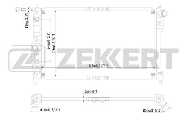Zekkert MK-1382 Теплообменник MK1382: Отличная цена - Купить в Польше на 2407.PL!
