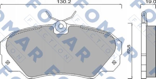 Fomar friction FO 628581 Гальмівні колодки, комплект FO628581: Приваблива ціна - Купити у Польщі на 2407.PL!