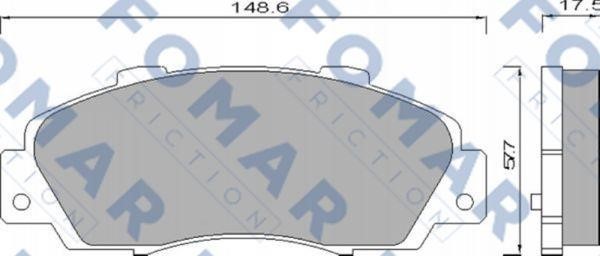 Fomar friction FO 488181 Тормозные колодки дисковые, комплект FO488181: Отличная цена - Купить в Польше на 2407.PL!