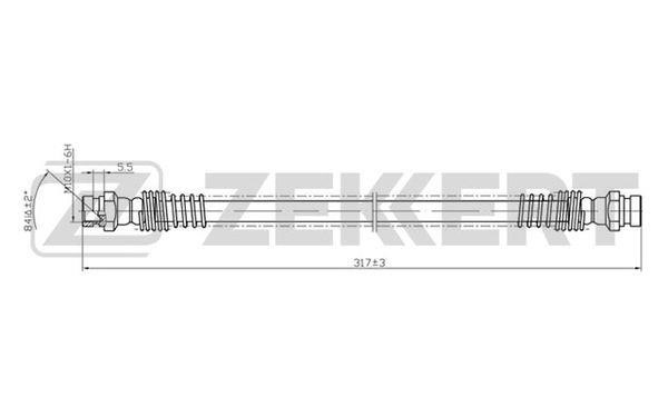 Zekkert BS-9121 Brake Hose BS9121: Buy near me in Poland at 2407.PL - Good price!