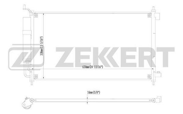 Zekkert MK3056 Радиатор кондиционера (Конденсатор) MK3056: Отличная цена - Купить в Польше на 2407.PL!