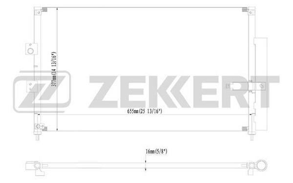 Zekkert MK-3055 Радиатор кондиционера (Конденсатор) MK3055: Отличная цена - Купить в Польше на 2407.PL!