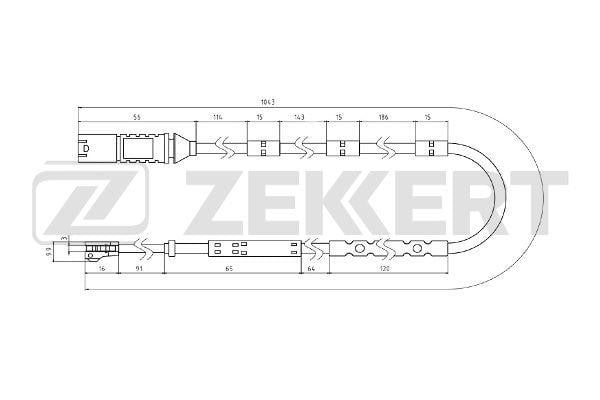 Zekkert BS-8083 Датчик износа тормозных колодок BS8083: Отличная цена - Купить в Польше на 2407.PL!