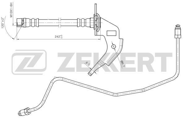 Zekkert BS-9460 Brake Hose BS9460: Buy near me in Poland at 2407.PL - Good price!