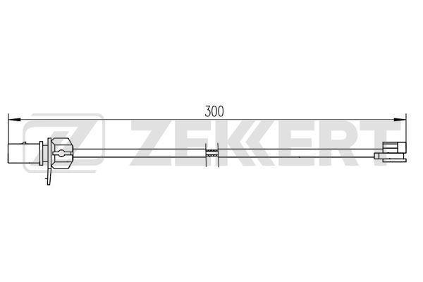Zekkert BS-8110 Warning contact, brake pad wear BS8110: Buy near me in Poland at 2407.PL - Good price!