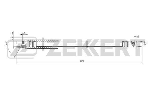 Zekkert BS-9026 Гальмівний шланг BS9026: Приваблива ціна - Купити у Польщі на 2407.PL!