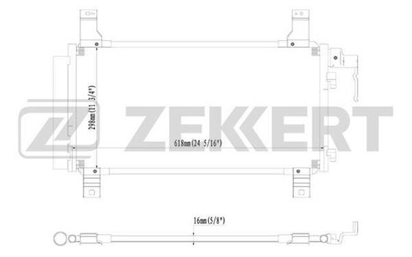 Zekkert MK3043 Радиатор кондиционера (Конденсатор) MK3043: Отличная цена - Купить в Польше на 2407.PL!