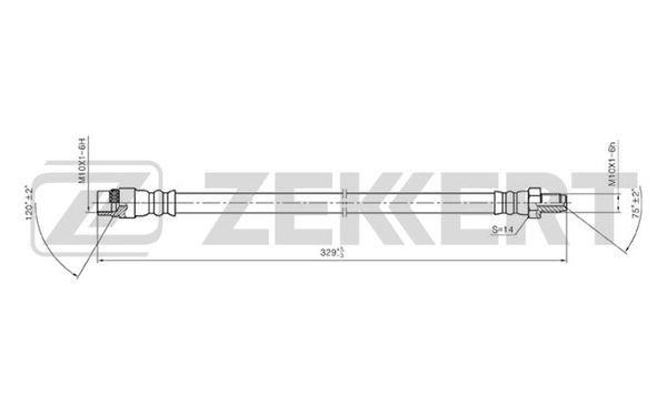 Zekkert BS-9084 Тормозной шланг BS9084: Купить в Польше - Отличная цена на 2407.PL!