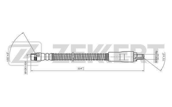 Zekkert BS-9228 Przewód hamulcowy elastyczny BS9228: Dobra cena w Polsce na 2407.PL - Kup Teraz!