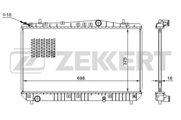 Zekkert MK-1418 Теплообменник MK1418: Отличная цена - Купить в Польше на 2407.PL!