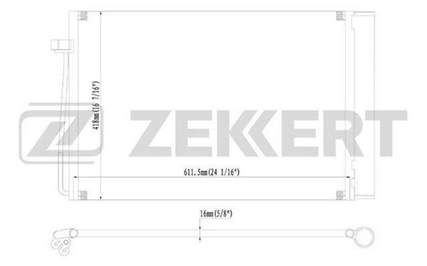 Zekkert MK-3133 Condenser MK3133: Buy near me in Poland at 2407.PL - Good price!