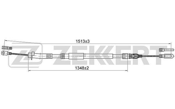 Zekkert BZ-1088 Тросик, cтояночный тормоз BZ1088: Отличная цена - Купить в Польше на 2407.PL!