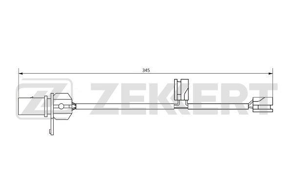 Zekkert BS-8078 Датчик износа тормозных колодок BS8078: Отличная цена - Купить в Польше на 2407.PL!