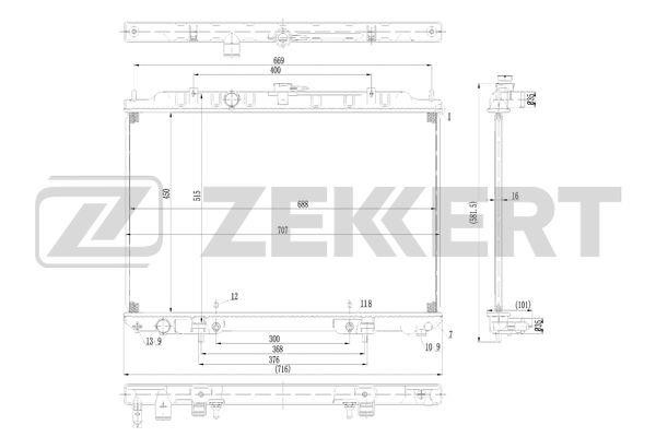 Zekkert MK-1573 Kühler motorkühlung MK1573: Kaufen Sie zu einem guten Preis in Polen bei 2407.PL!