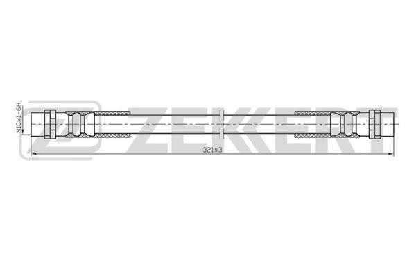 Zekkert BS-9051 Тормозной шланг BS9051: Отличная цена - Купить в Польше на 2407.PL!