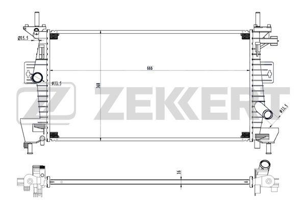 Zekkert MK-1539 Chłodnica, układ chłodzenia silnika MK1539: Dobra cena w Polsce na 2407.PL - Kup Teraz!