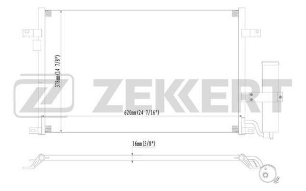 Zekkert MK-3022 Condenser MK3022: Buy near me in Poland at 2407.PL - Good price!
