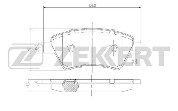 Zekkert BS-2826 Klocki hamulcowe, zestaw BS2826: Dobra cena w Polsce na 2407.PL - Kup Teraz!