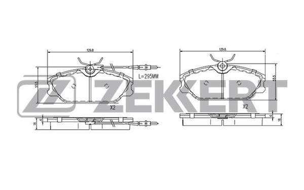 Zekkert BS-1281 Klocki hamulcowe, zestaw BS1281: Atrakcyjna cena w Polsce na 2407.PL - Zamów teraz!