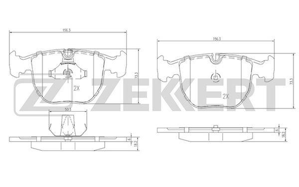 Zekkert BS-1150 Тормозные колодки дисковые, комплект BS1150: Отличная цена - Купить в Польше на 2407.PL!