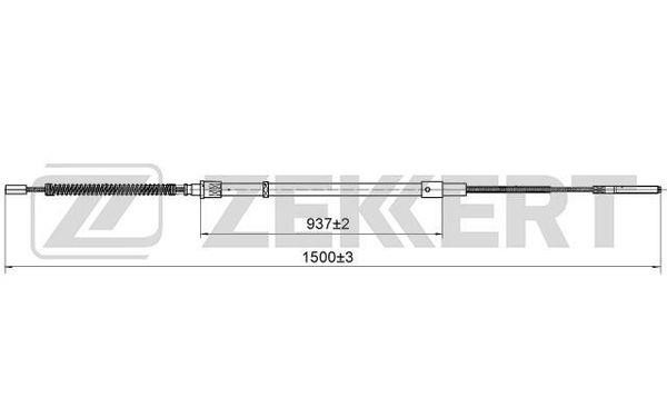 Zekkert BZ-1176 Cable, parking brake BZ1176: Buy near me in Poland at 2407.PL - Good price!