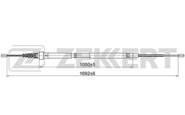 Zekkert BZ-1137 Тросик, cтояночный тормоз BZ1137: Отличная цена - Купить в Польше на 2407.PL!