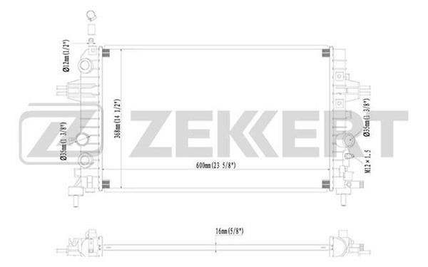 Zekkert MK-1084 Radiator, engine cooling MK1084: Buy near me in Poland at 2407.PL - Good price!