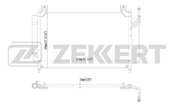 Zekkert MK-3157 Condenser MK3157: Buy near me in Poland at 2407.PL - Good price!