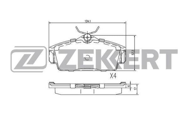 Zekkert BS-2313 Тормозные колодки дисковые, комплект BS2313: Отличная цена - Купить в Польше на 2407.PL!