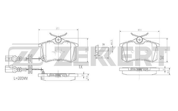 Zekkert BS-2917 Тормозные колодки дисковые передние, комплект BS2917: Отличная цена - Купить в Польше на 2407.PL!