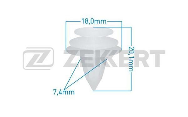 Zekkert BE-2525 Clip, trim/protective strip BE2525: Buy near me in Poland at 2407.PL - Good price!