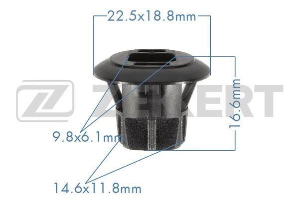 Zekkert BE-1208 Clip, trim/protective strip BE1208: Buy near me at 2407.PL in Poland at an Affordable price!