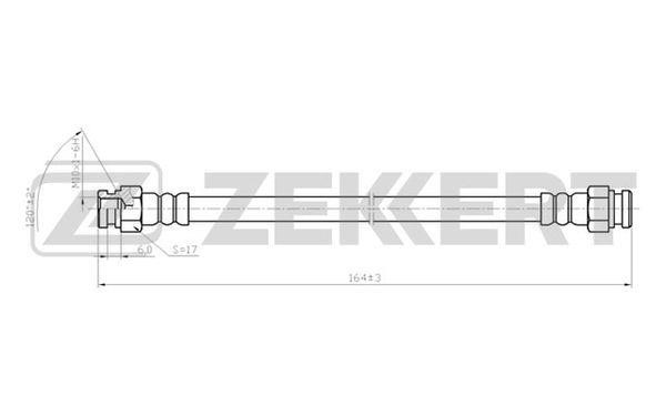 Zekkert BS-9069 Brake Hose BS9069: Buy near me in Poland at 2407.PL - Good price!
