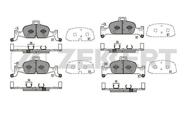 Zekkert BS-1421 Front disc brake pads, set BS1421: Buy near me in Poland at 2407.PL - Good price!