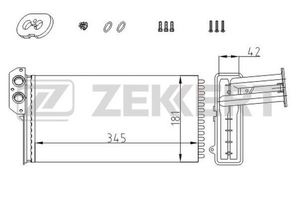 Zekkert MK-5116 Теплообмінник, опалення салону MK5116: Приваблива ціна - Купити у Польщі на 2407.PL!