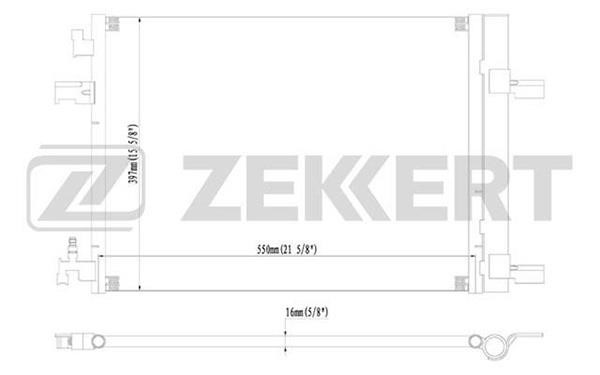 Zekkert MK3004 Радиатор кондиционера (Конденсатор) MK3004: Отличная цена - Купить в Польше на 2407.PL!