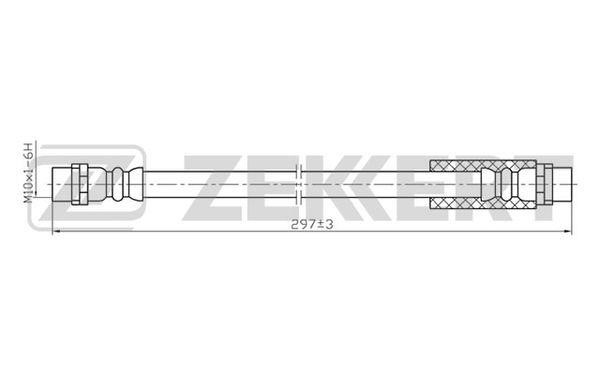Zekkert BS-9058 Тормозной шланг BS9058: Отличная цена - Купить в Польше на 2407.PL!