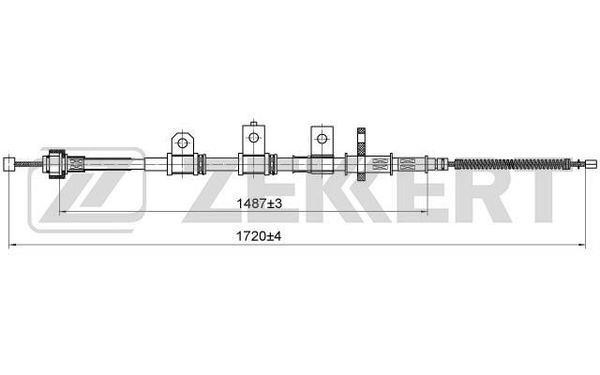 Zekkert BZ-1055 Cable, parking brake BZ1055: Buy near me in Poland at 2407.PL - Good price!