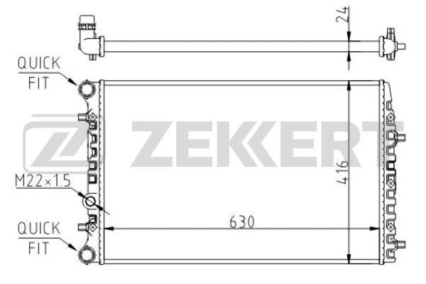 Zekkert MK1140 Kühler motorkühlung MK1140: Kaufen Sie zu einem guten Preis in Polen bei 2407.PL!